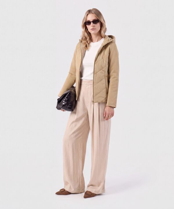 Chaqueta Acolchada Con Capota Para Mujer