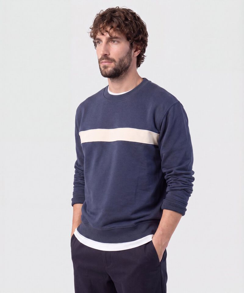 Buzo Con Franja En Contraste Para Hombre