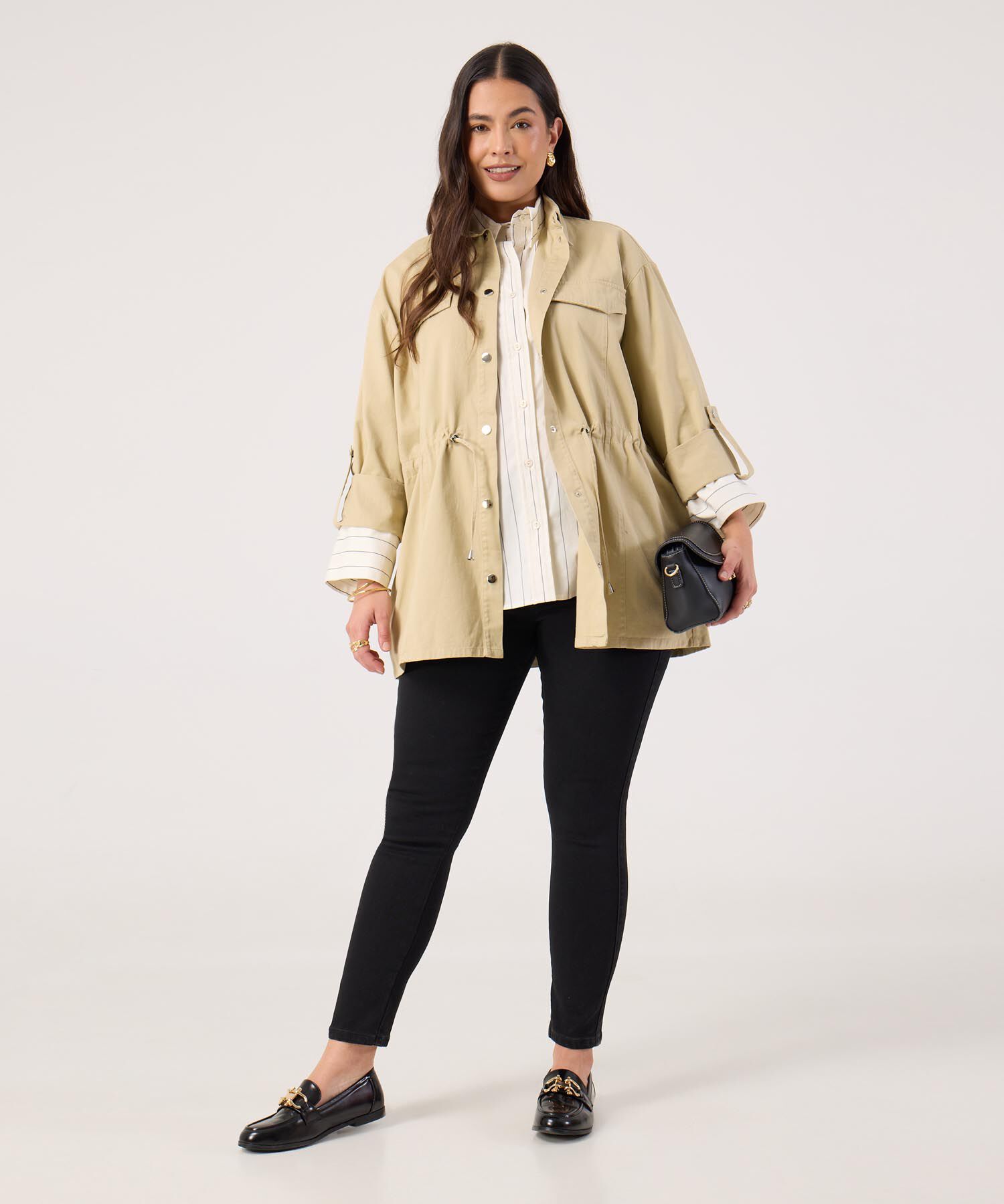 Camisa Para Mujer Curvy A Rayas 