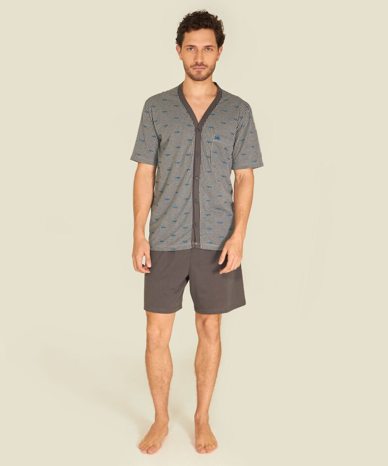 Pijama Abierta Estampada