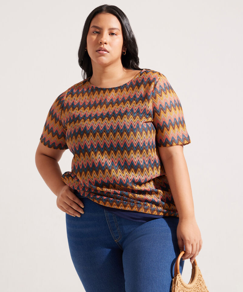 Camiseta Manga Corta en Missoni