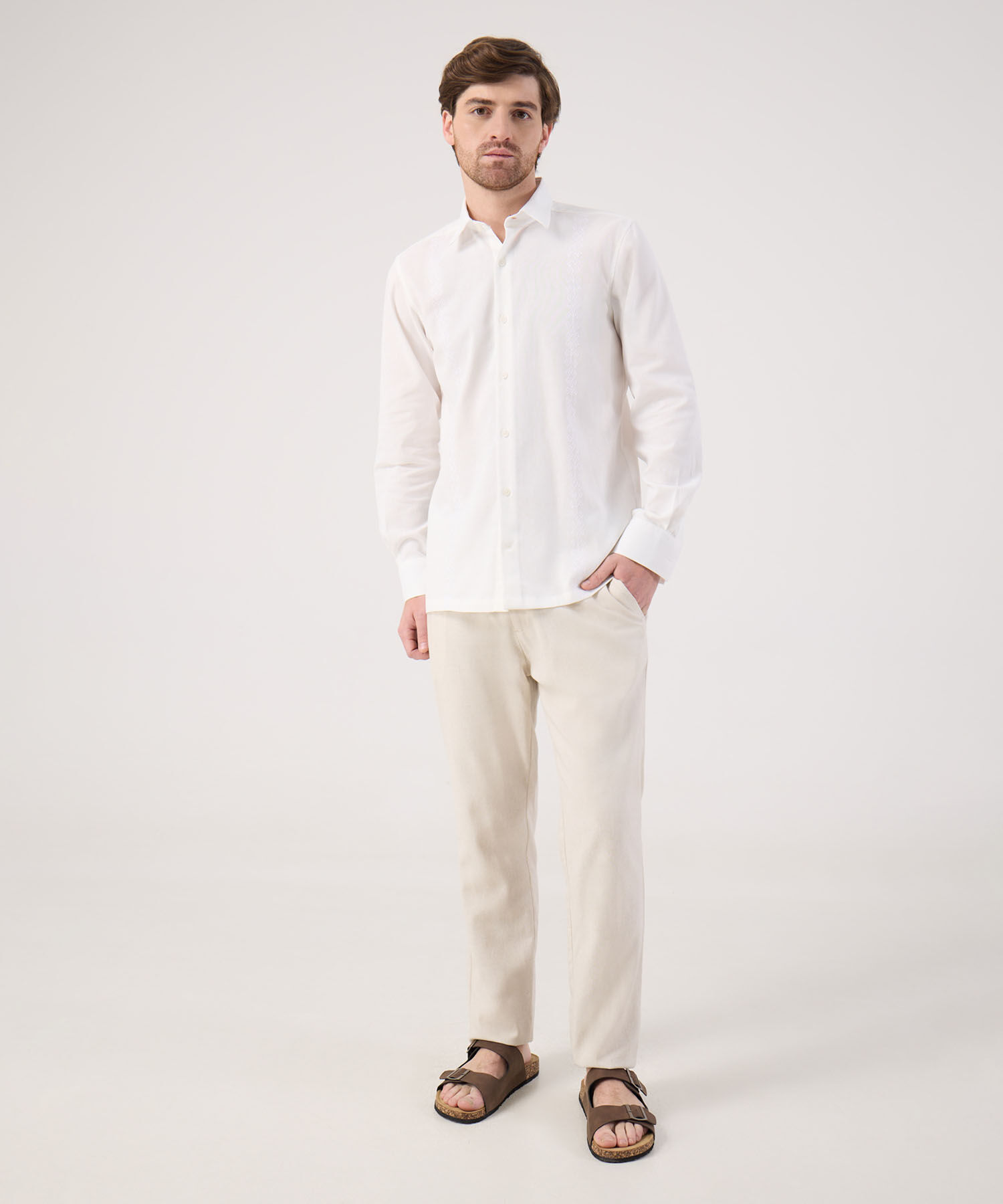 Guayabera unicolor 