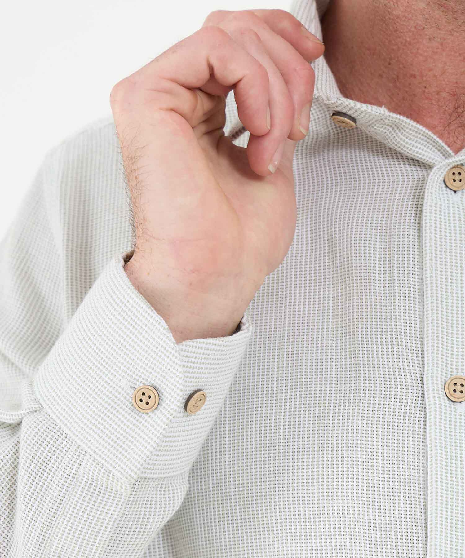 Camisa Manga Larga Preteñida