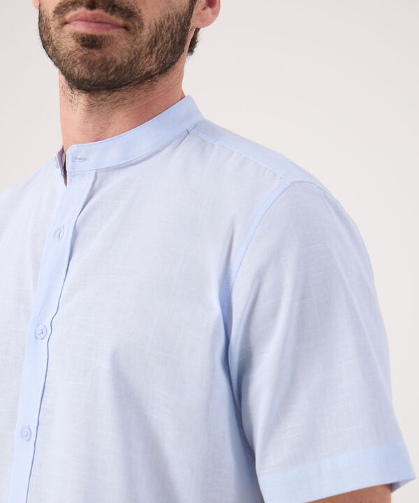 Camisa Unicolor Cuello Mao  image number null