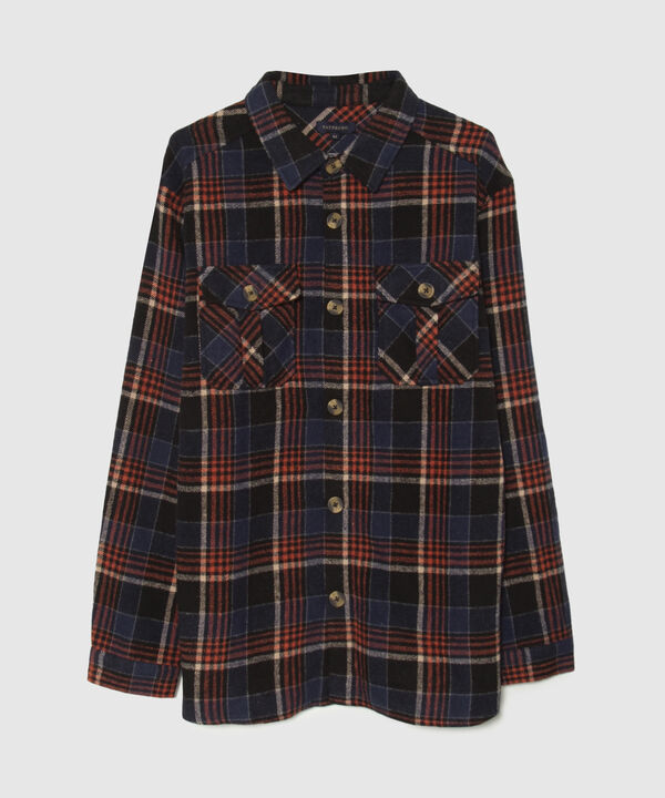 Chaqueta Tipo Sobre Camisa De Cuadros