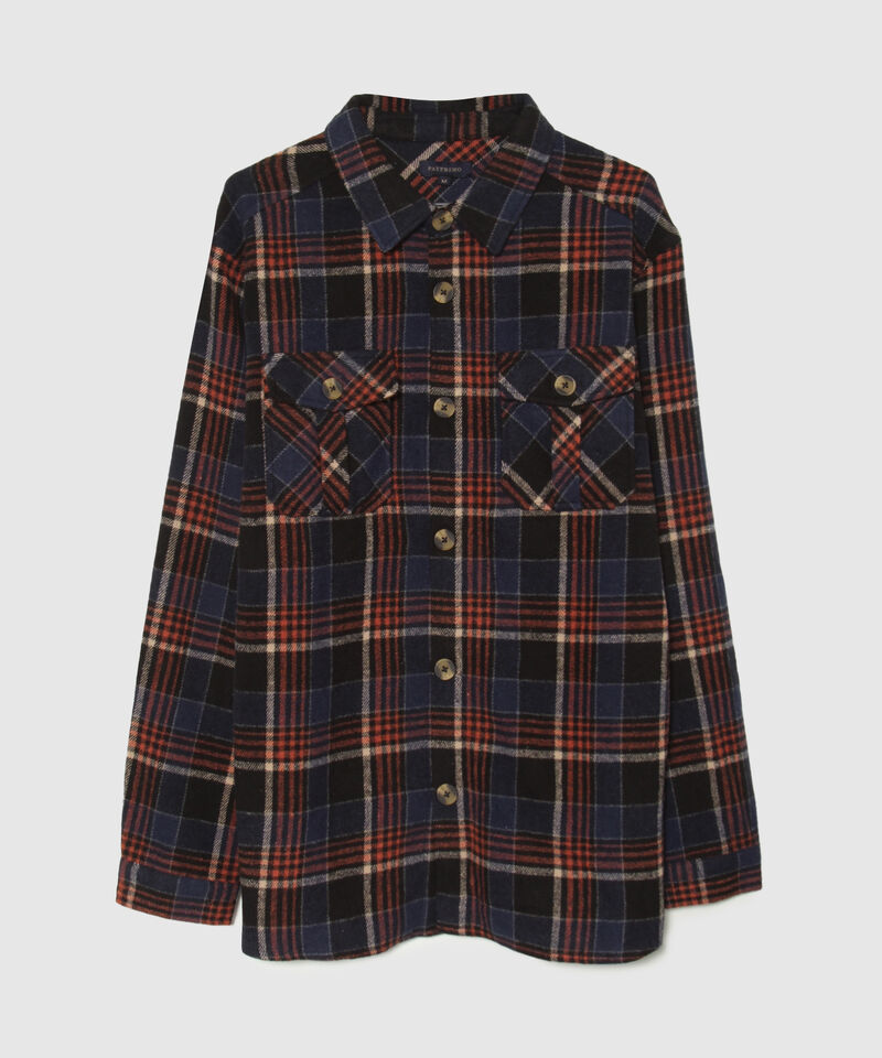Chaqueta Tipo Sobre Camisa De Cuadros