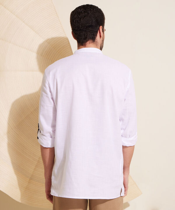 Camisa Manga Larga Cuello Neru Unicolor