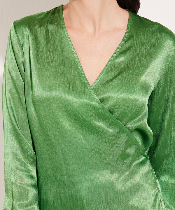 Blusa Cruzada Manga Larga image number null