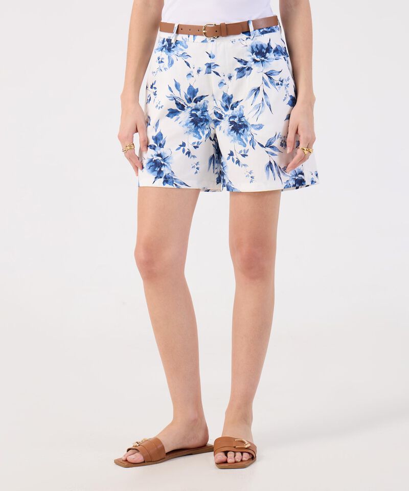 Bermuda Para Mujer Estampado Floral
