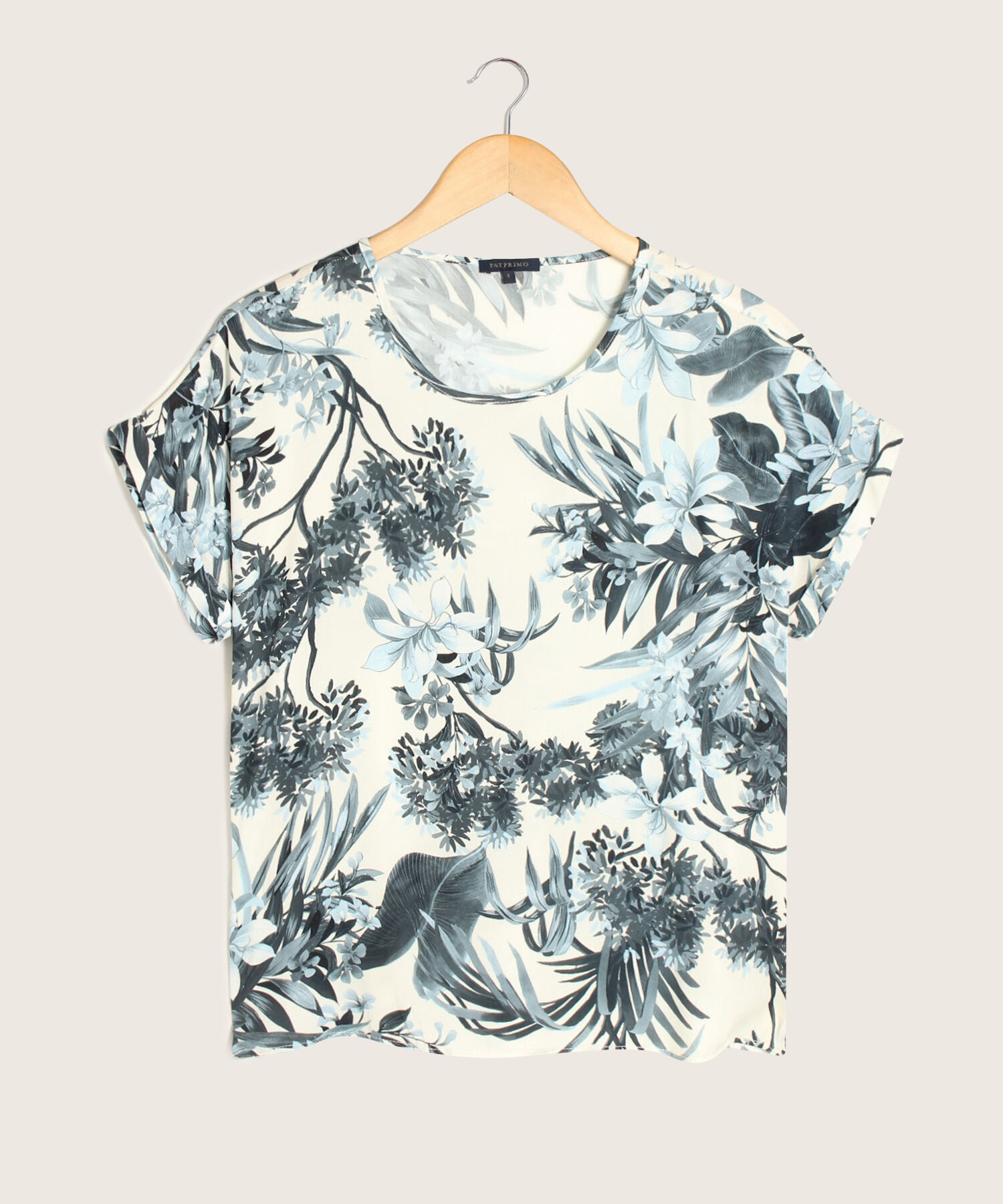 Blusa Estampada Manga Corta