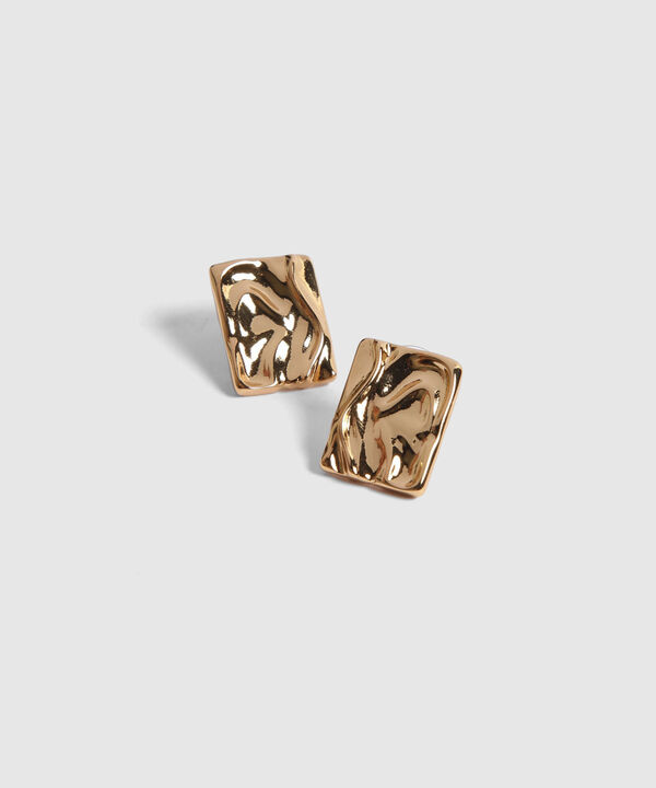 Aretes Corrugados Dorados image number null