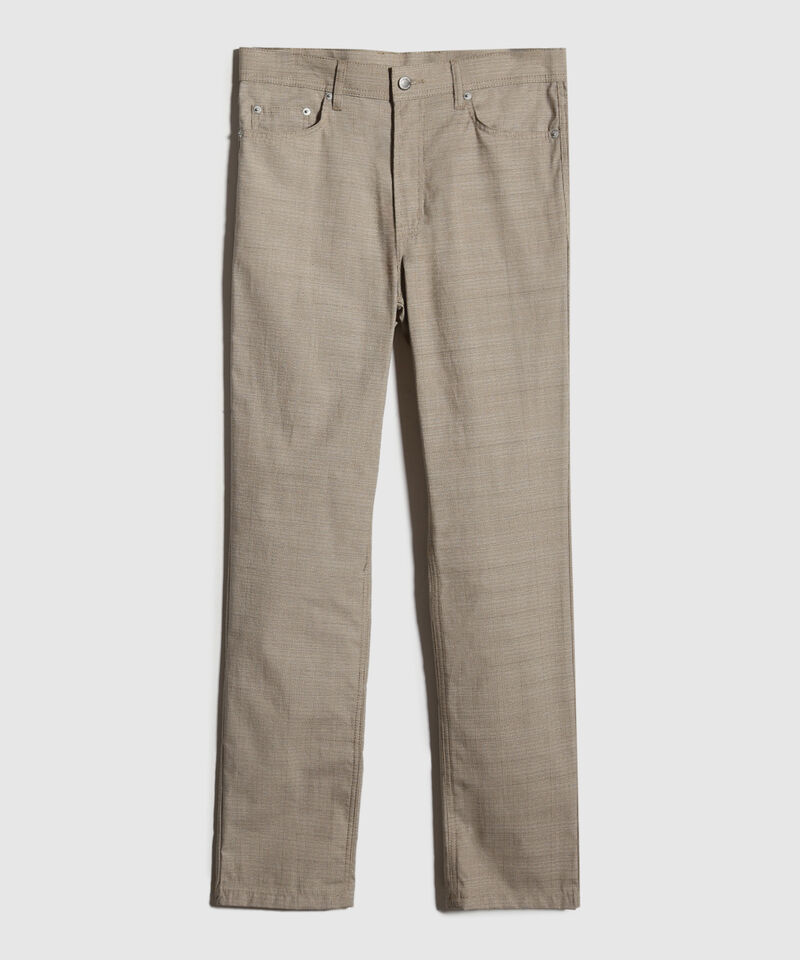 Pantalón Regular Efecto Rústico