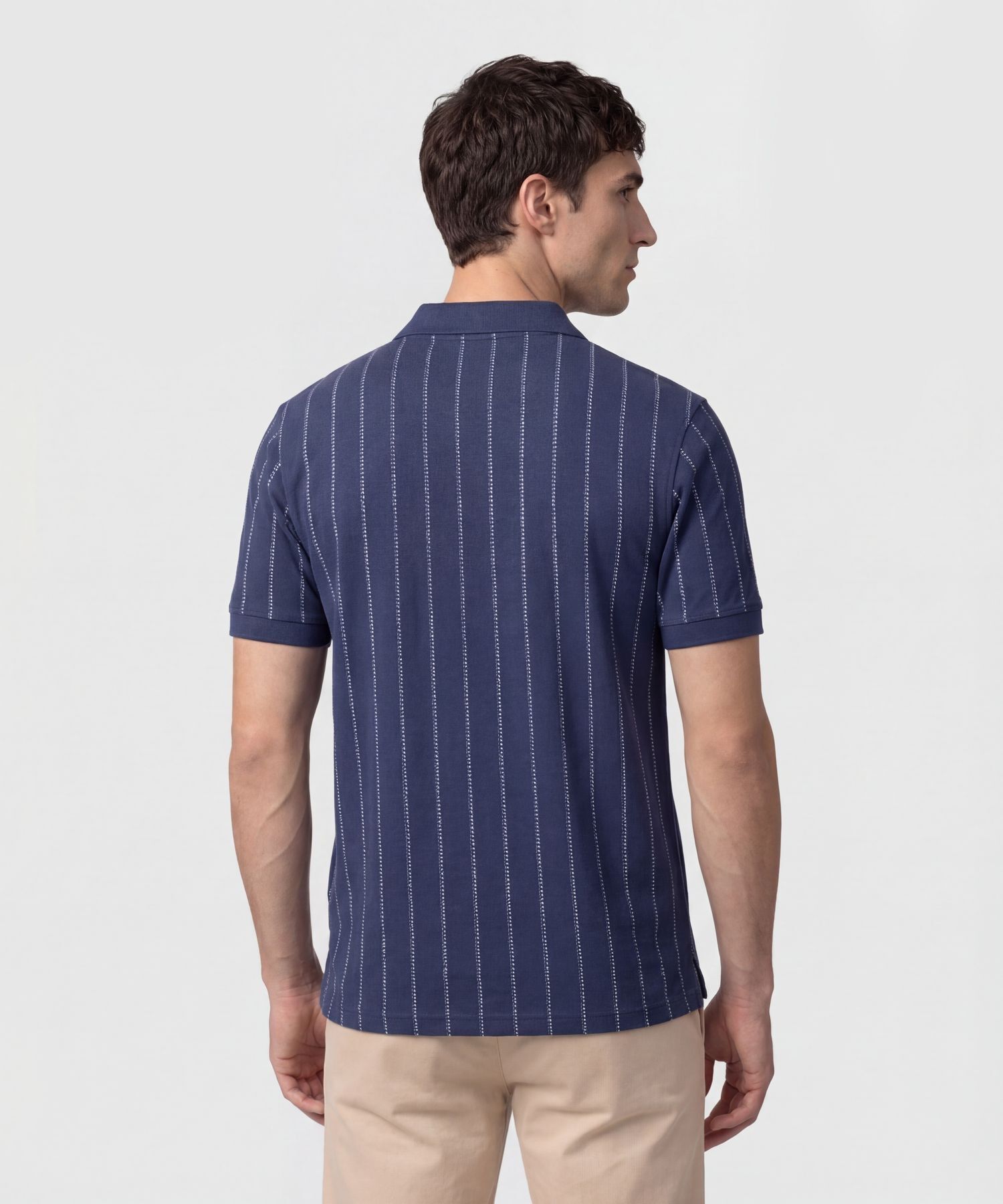 Polo Con Rayas Verticales Para Hombre