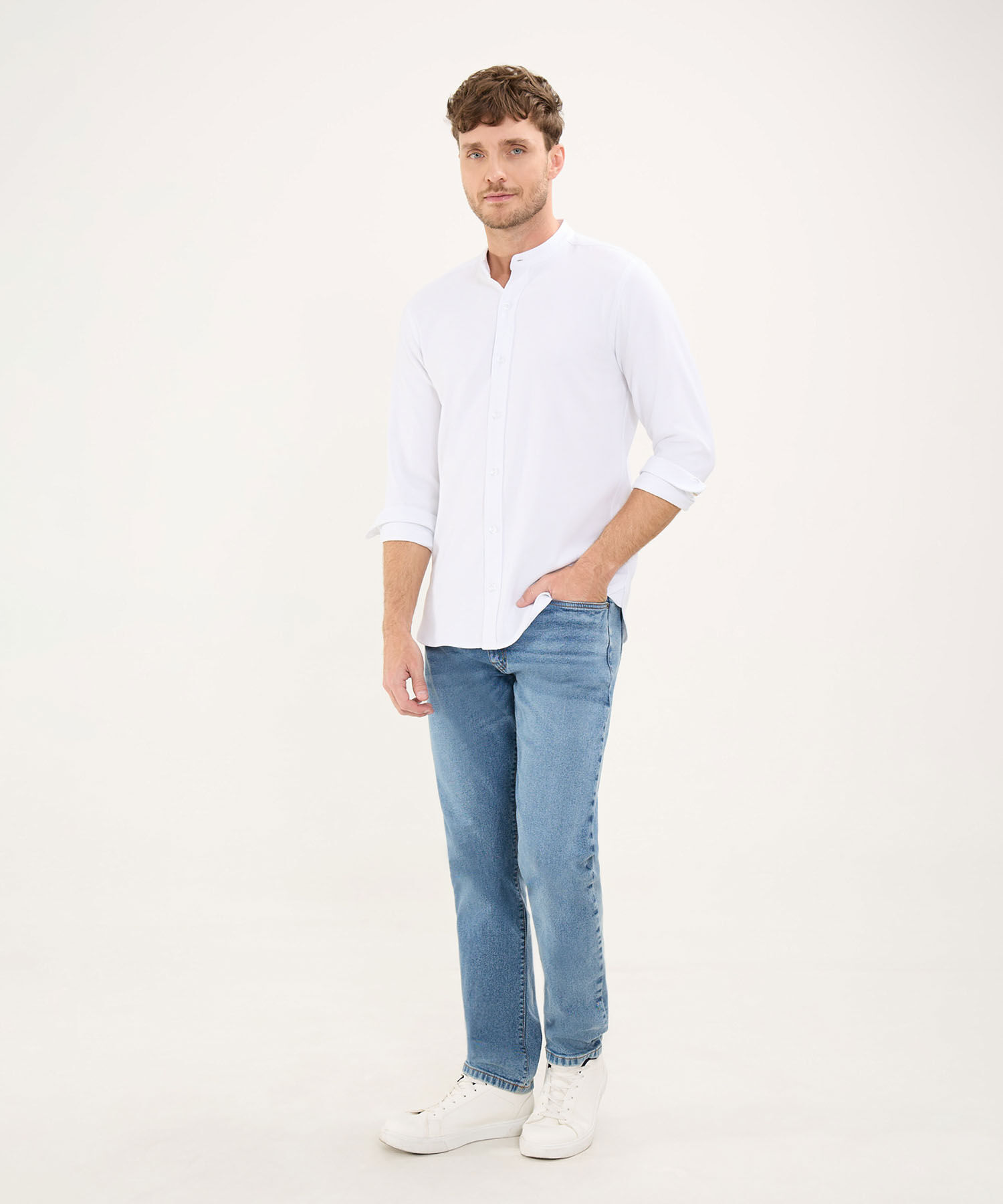 Camisa Cuello Mao