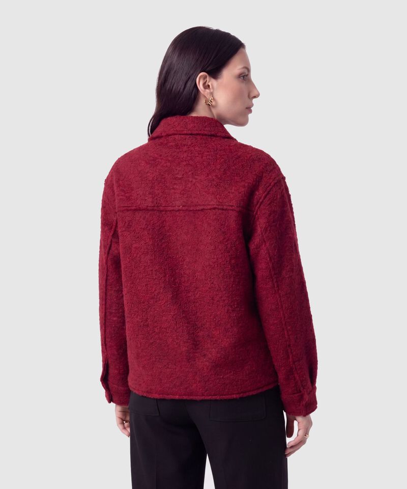 Chaqueta Unicolor Texturizada para Mujer