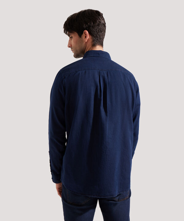 Camisa en Denim con Bolsillos de Tapa