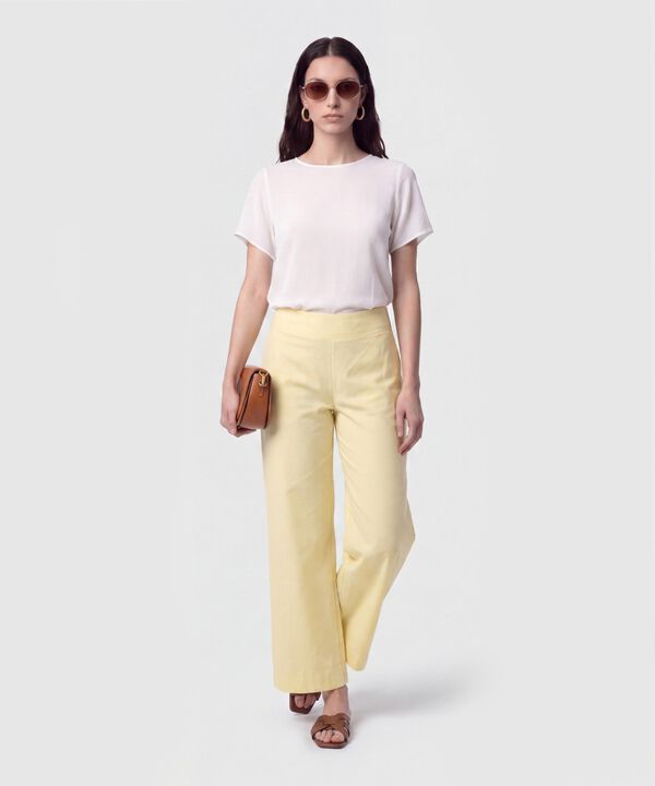 Pantal&oacute;n Bota Ancha Pretina Ancha Mujer