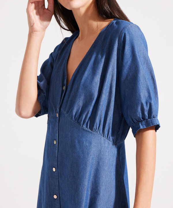 Vestido Largo En Denim