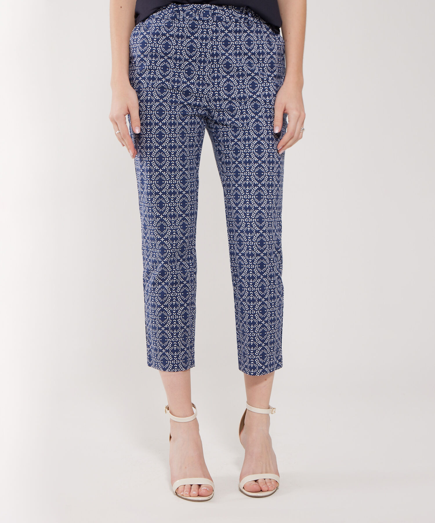 Pantalón Capri Con Estampado Floral