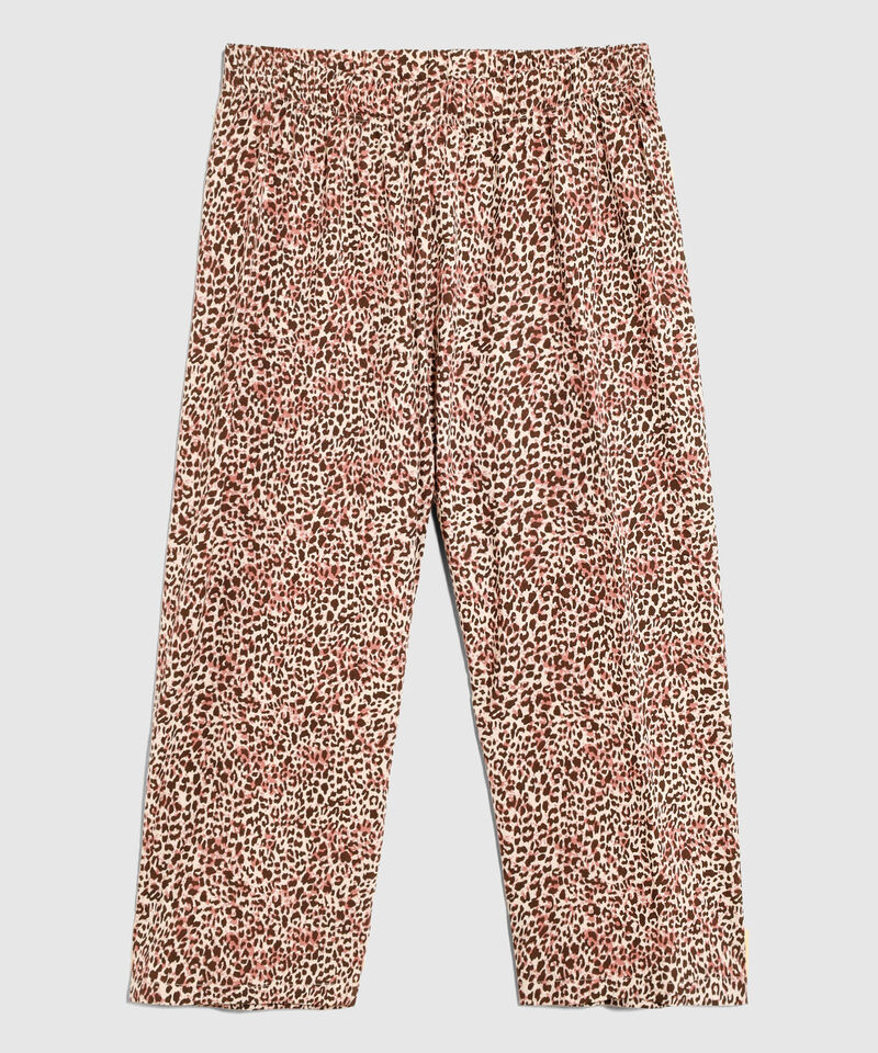 Pijama De Pantal&oacute;n Y Cuello Redondo Mujer