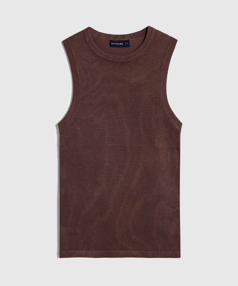 Camiseta de Punto Sin Mangas para Mujer