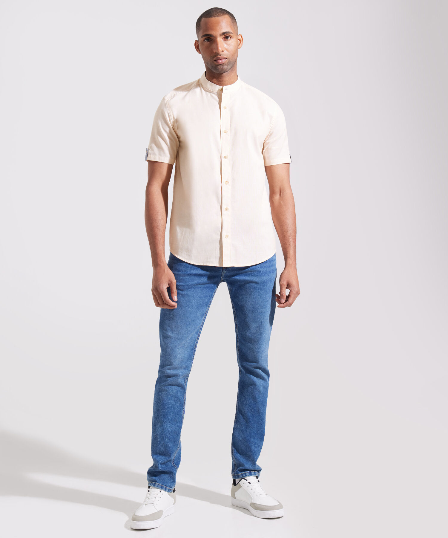 Camisa Preteñida Manga Corta