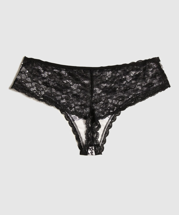 Panty Panty Tipo Tanga Estampado Con Encaje En Posterior Y Acabados image number null