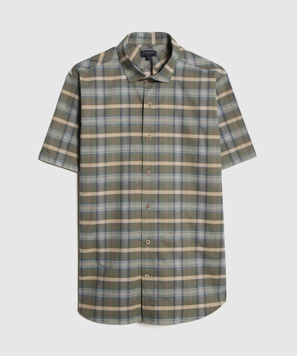 Camisa Manga Corta Slim Sin Bolsillo