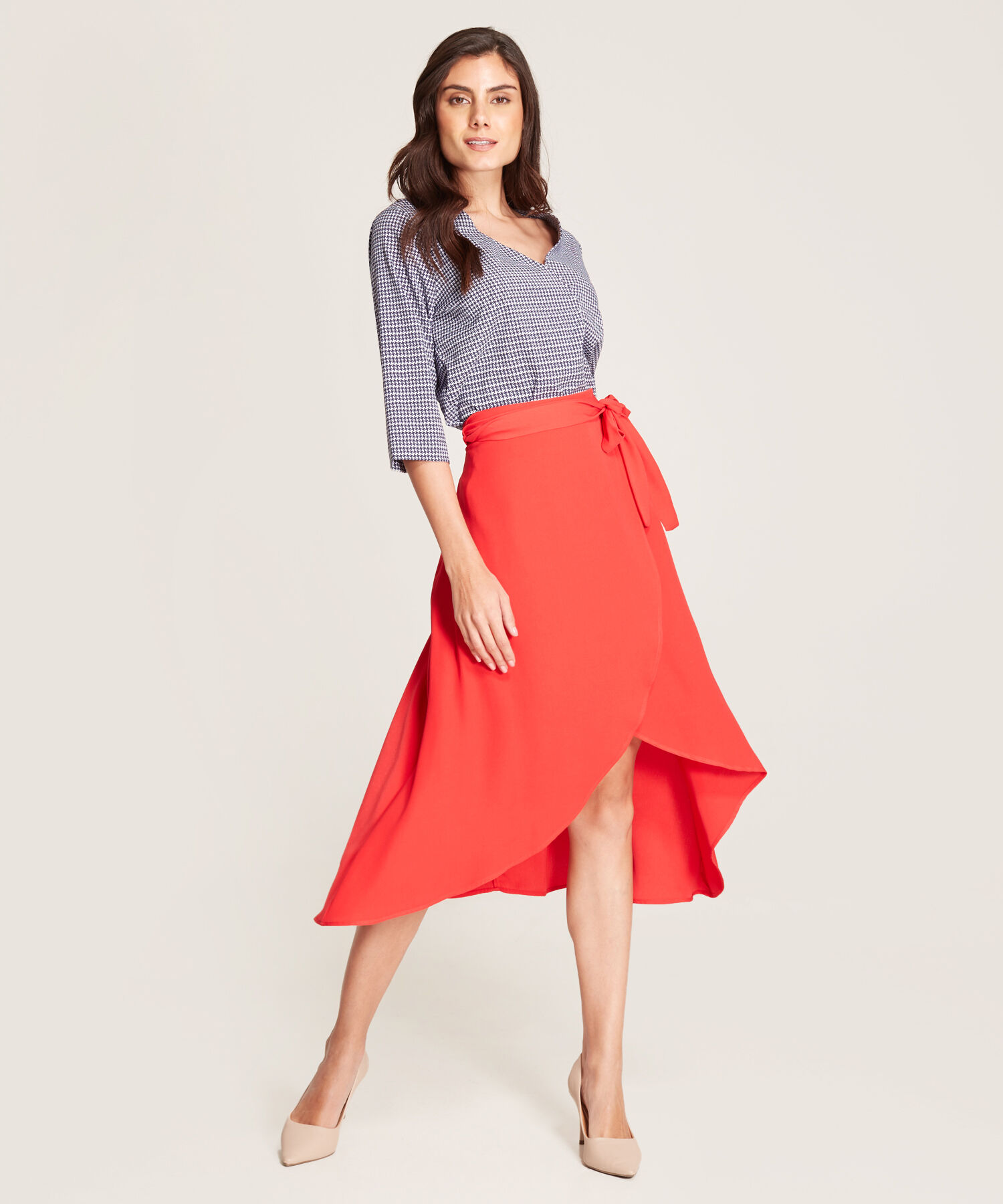 Blusa Estampada Manga ¾ 
