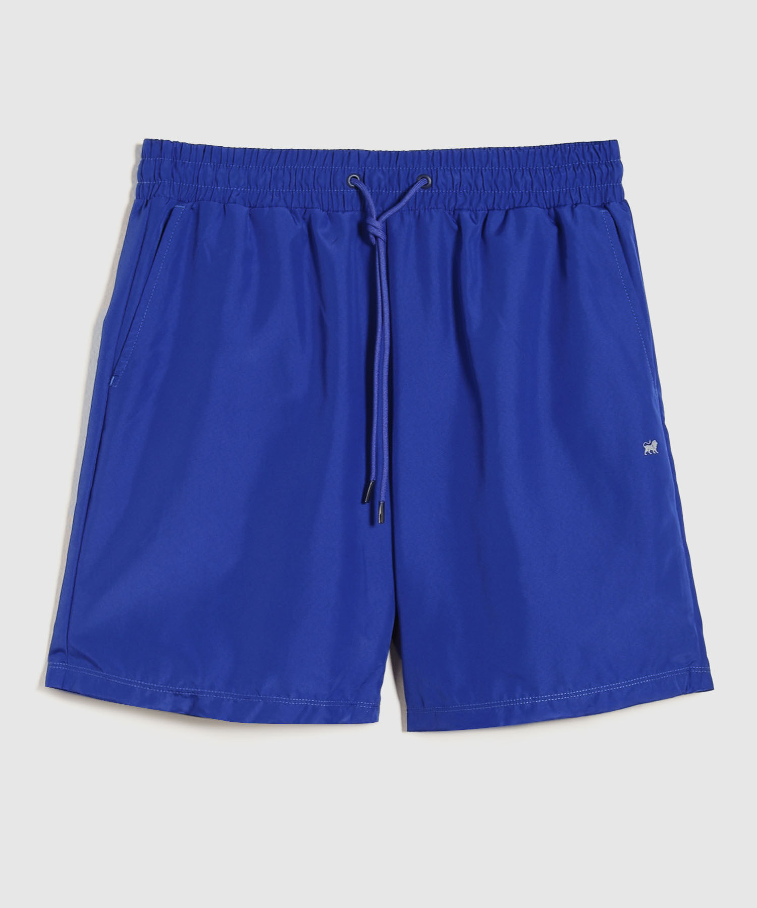 Bermuda Plana Con Boxer Interno Unicolor