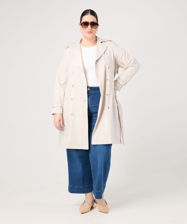 Jean Culotte Tiro Alto Para Mujer Curvy