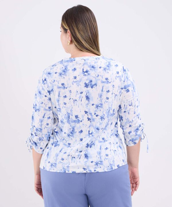 Camiseta Manga ¾ Estampada