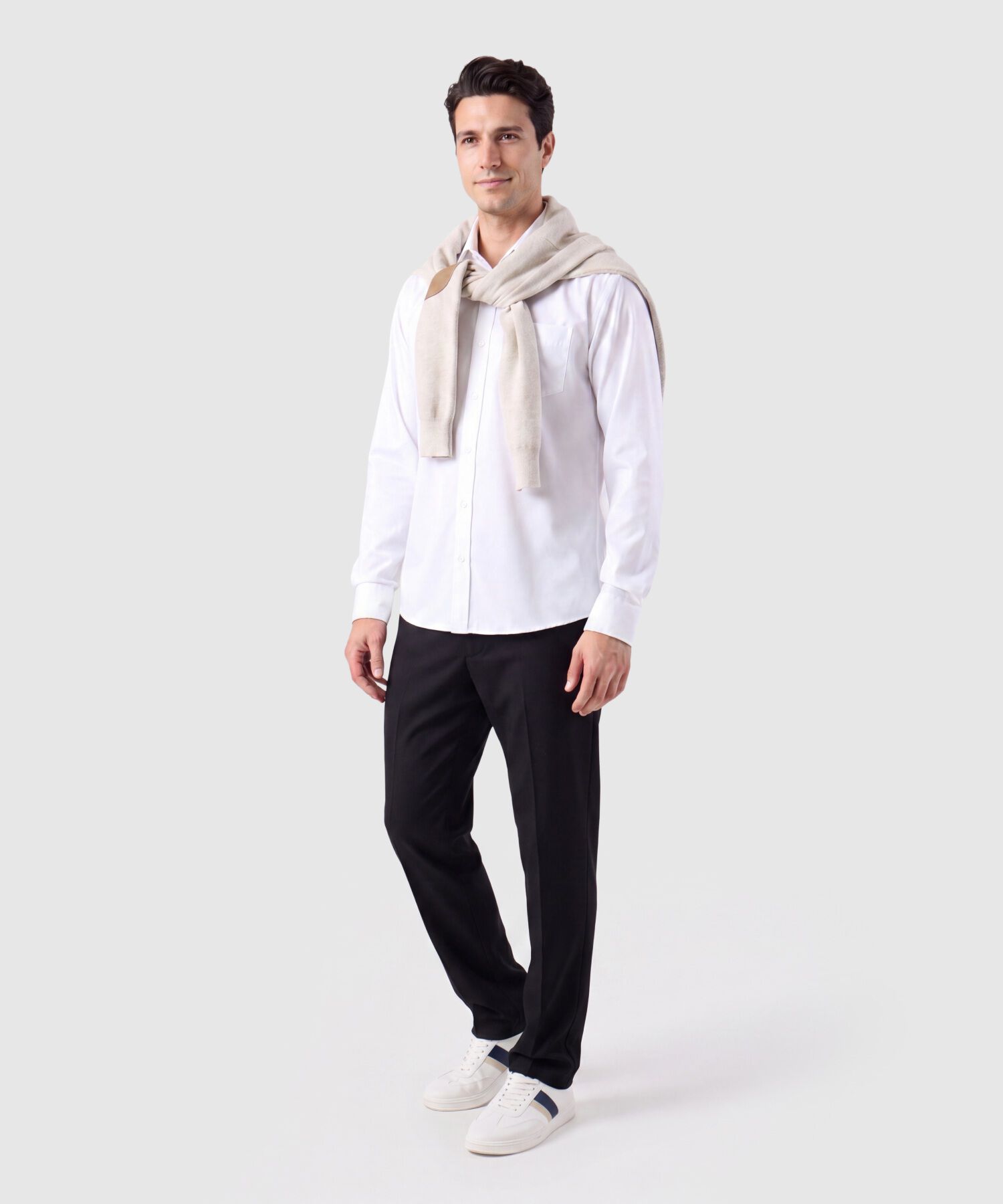 Camisa Manga Larga Formal Para Hombre