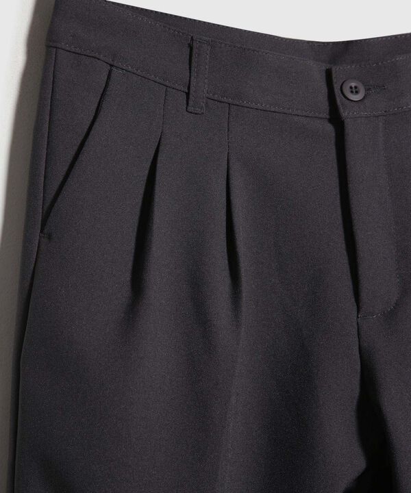 Pantalón Clásico Niño Con Prenses Unicolor