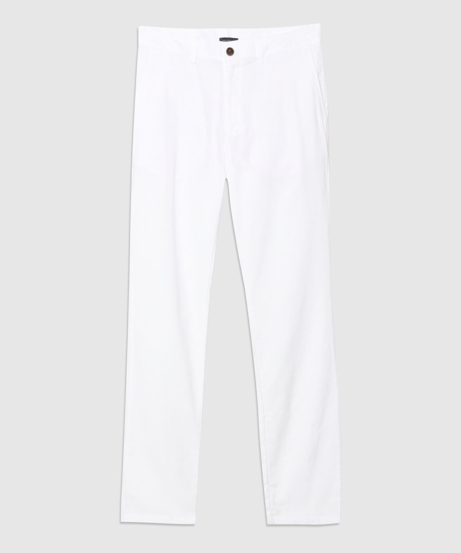 Pantalón Chino Sin Prenses, Bolsillos Diagonales y De Ribete