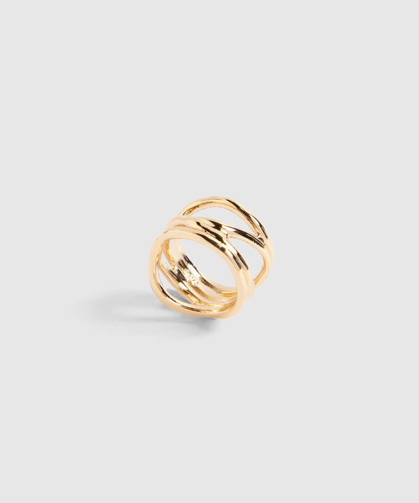 Anillo Dorado en Espiral  image number null