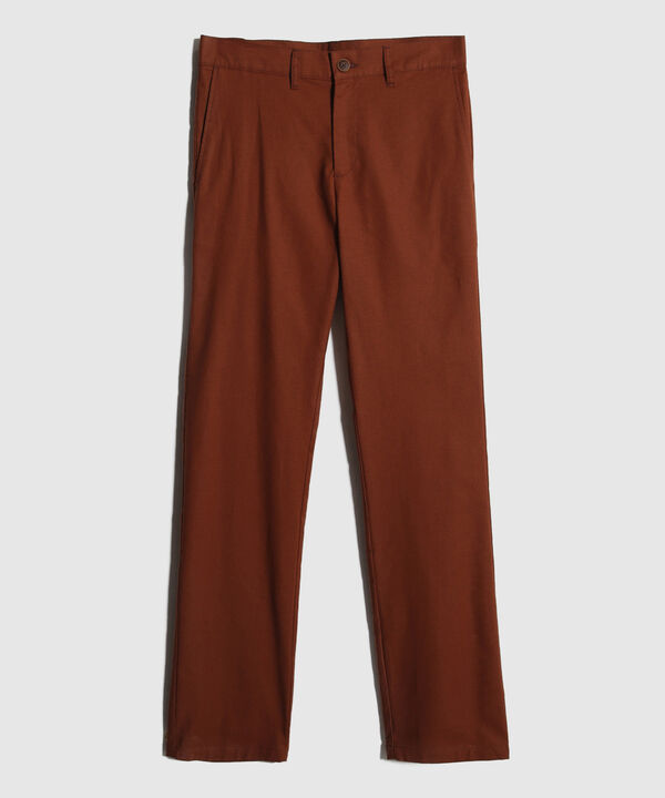 Pantalon Bolsillos Laterales Internos Y De Ribete Atras