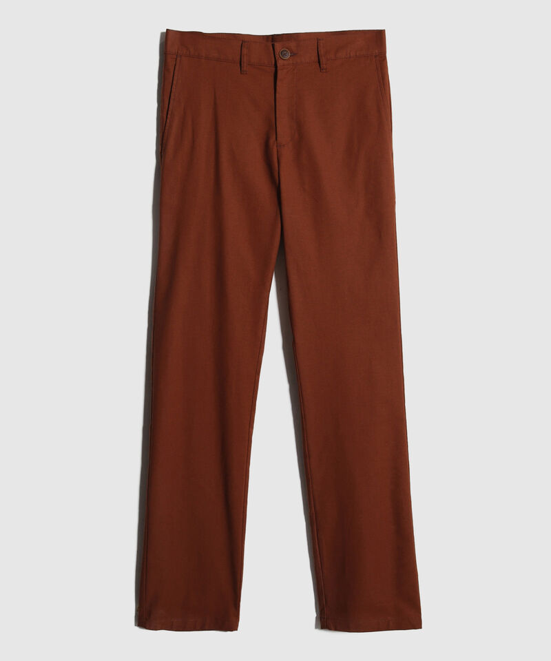 Pantalon Bolsillos Laterales Internos Y De Ribete Atras