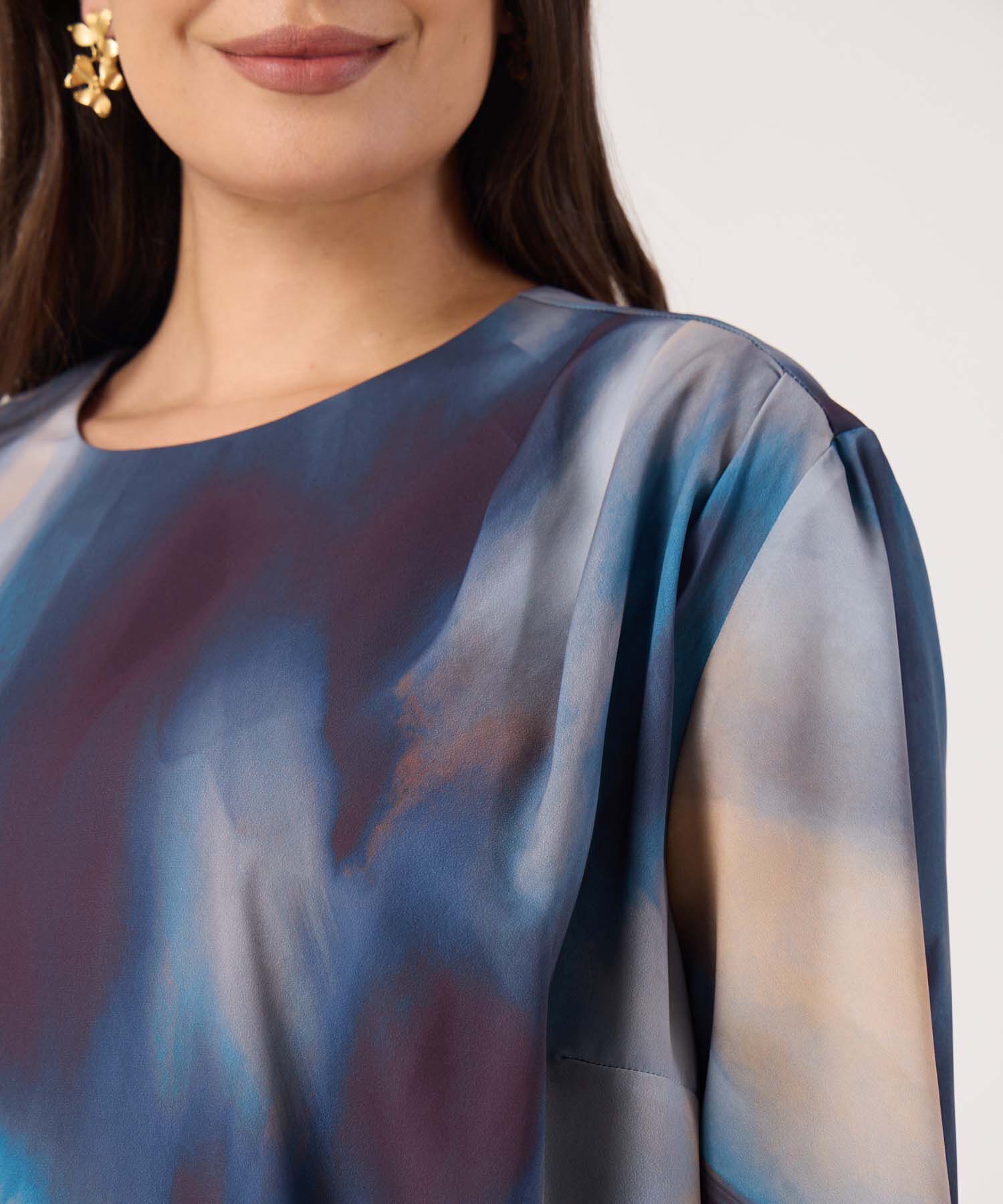 Blusa Manga Corta Estampada