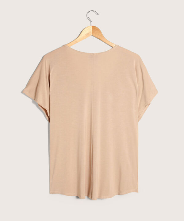 Camiseta Unicolor Manga Corta