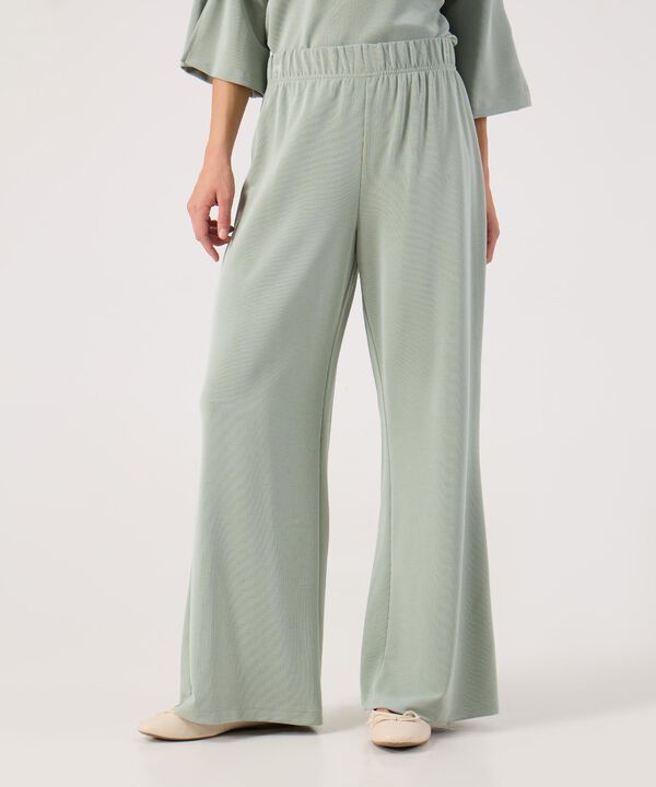 Pantalon fluido unicolor  image number null