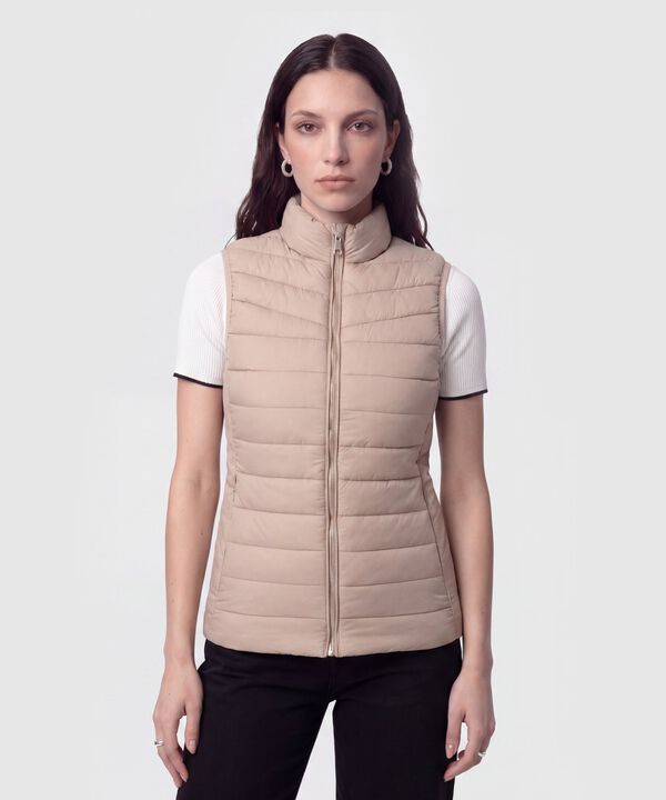 Chaleco Acolchado con Cierre para Mujer