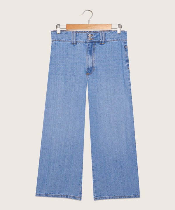 Jean Tipo Culotte Tono Claro