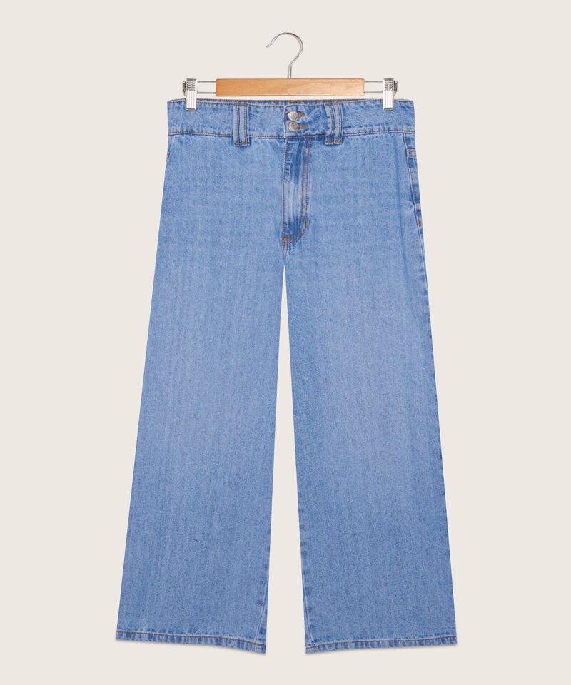 Jean Tipo Culotte Tono Claro