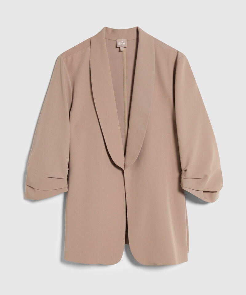 Blazer Manga 3/4 Con Solapa Curva