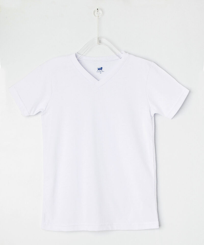 Camiseta Interior Niño Junior Cuello V Unicolor| Compra Online