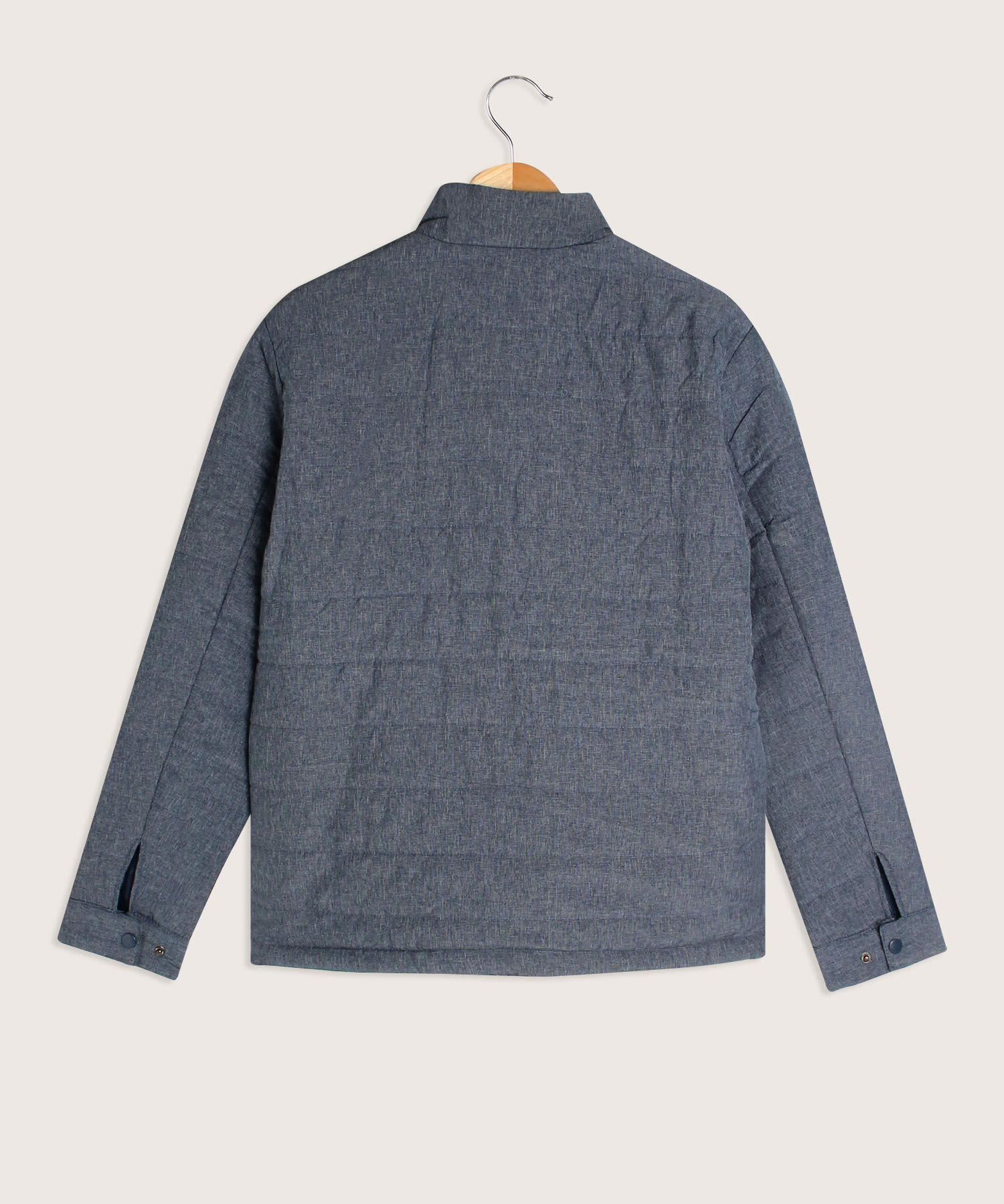 Chaqueta Acolchada Con Tejido Prete&ntilde;ido