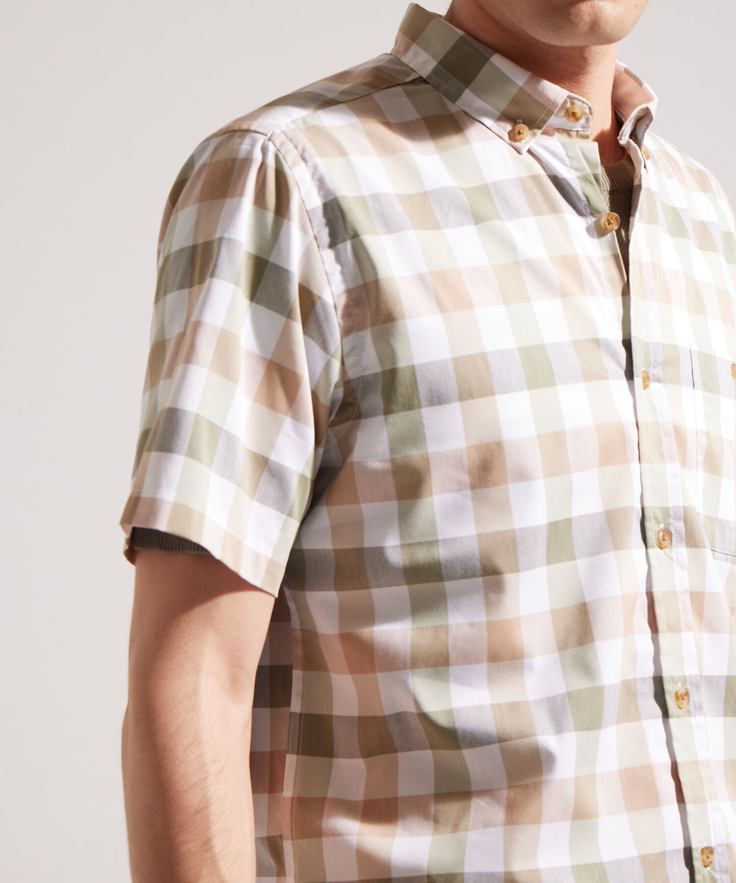 Camisa Manga Corta Preteñida