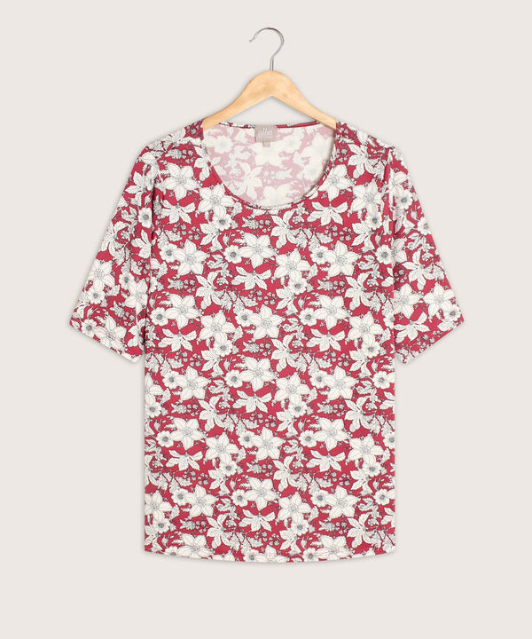Camiseta mujer manga 3/4 estampada image number null