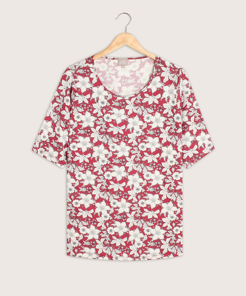Camiseta mujer manga 3/4 estampada